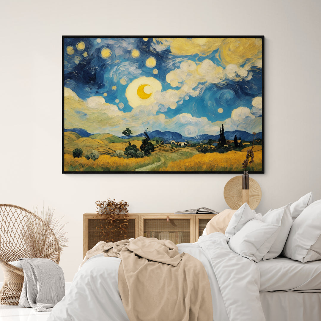 Campi di Colori Infiniti in stile Van Gogh