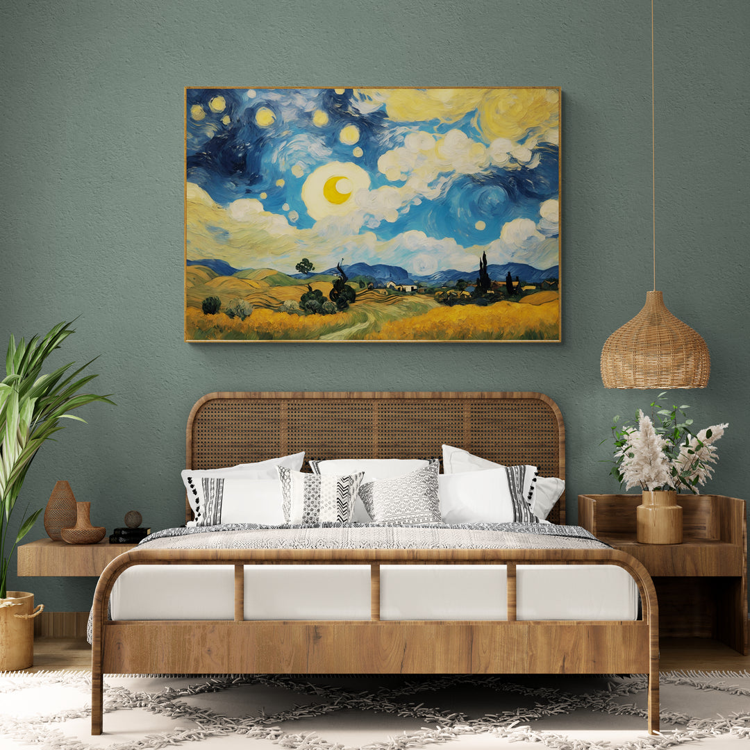 Campi di Colori Infiniti in stile Van Gogh