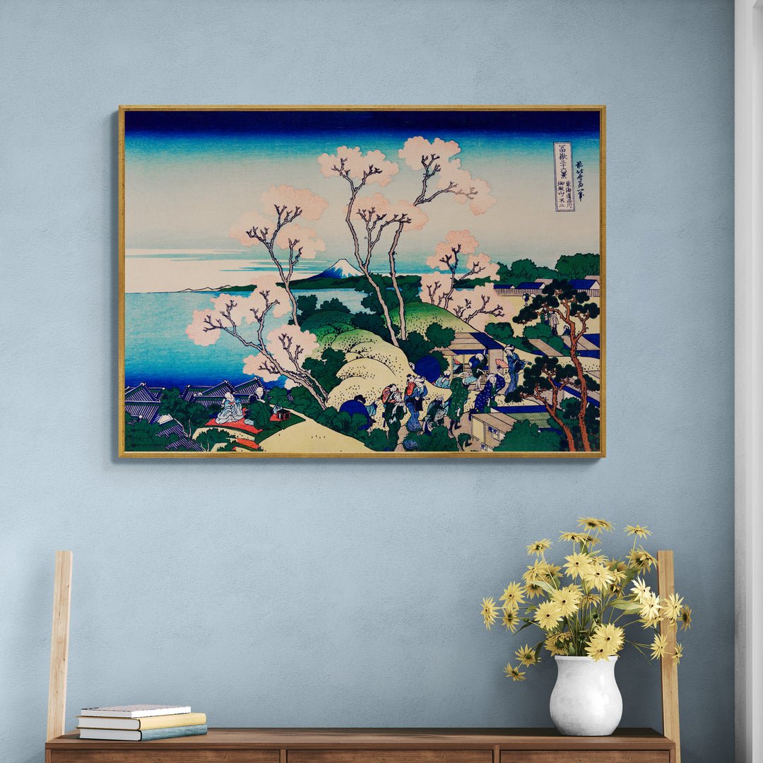 Hokusai stampa d’arte paesaggistica perfetta per decorazione zen