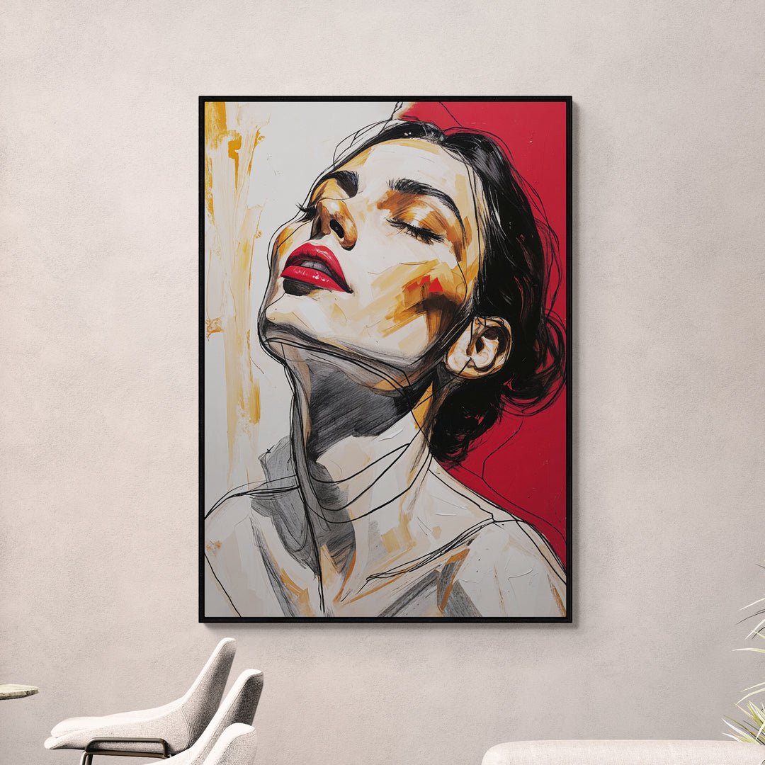 Quadro emozionale con donna