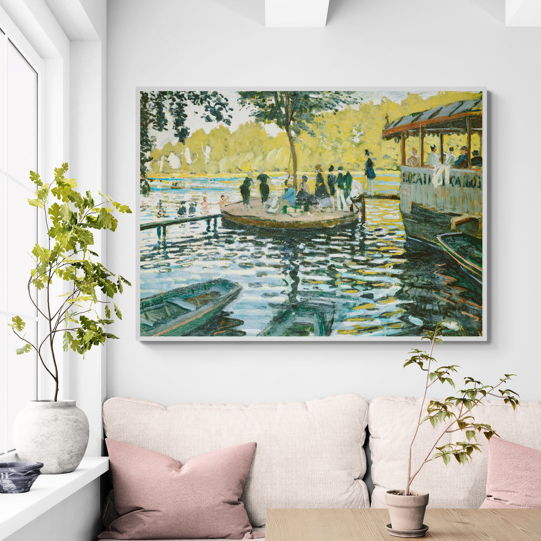 Claude Monet – stampa su tela con paesaggio acquatico