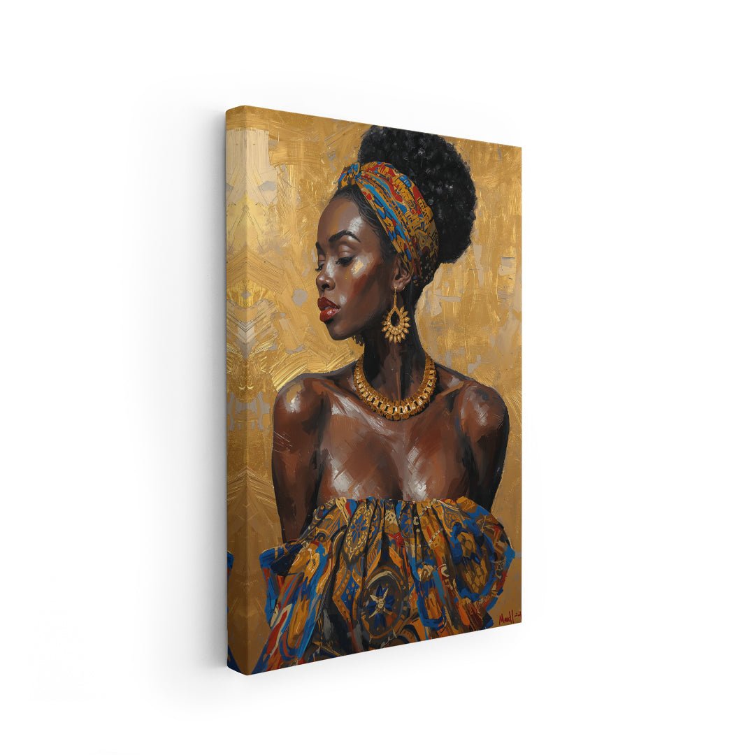 Quadro moderno ispirato all'arte afro contemporanea