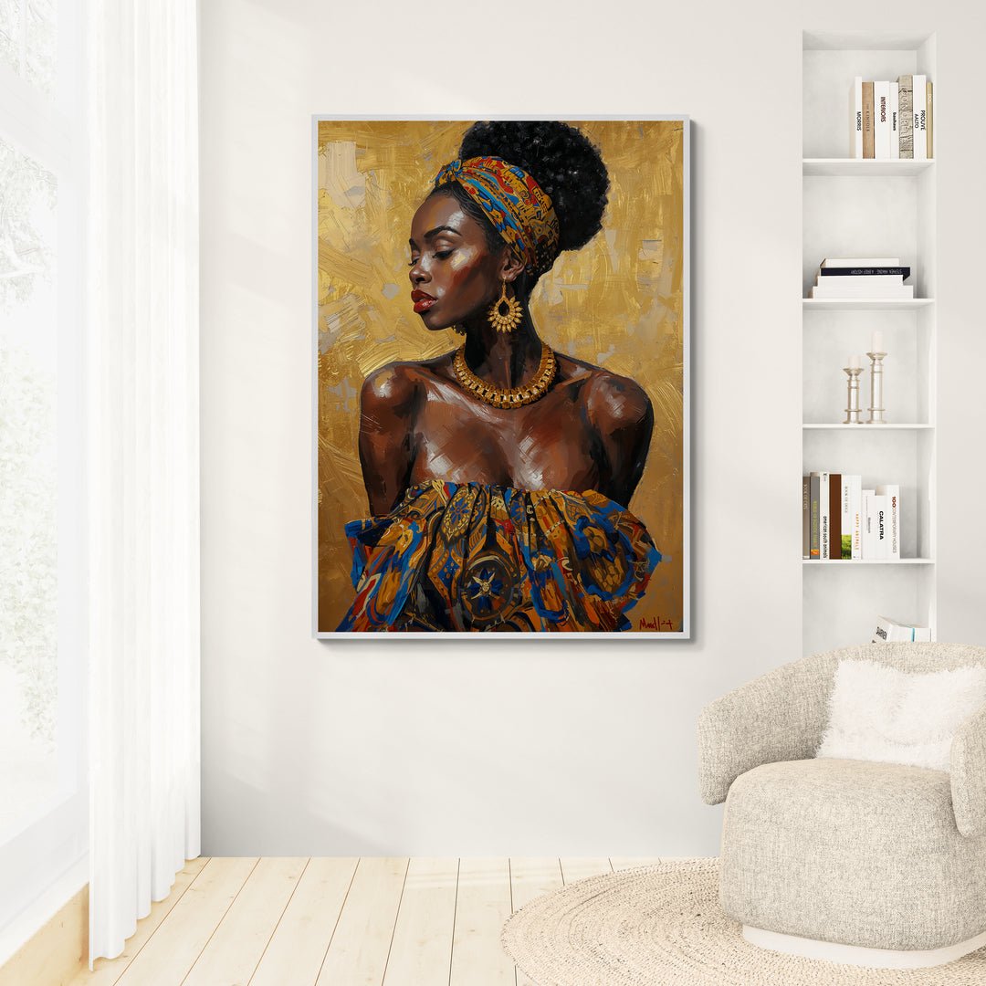 Quadro decorativo ispirato alla cultura africana