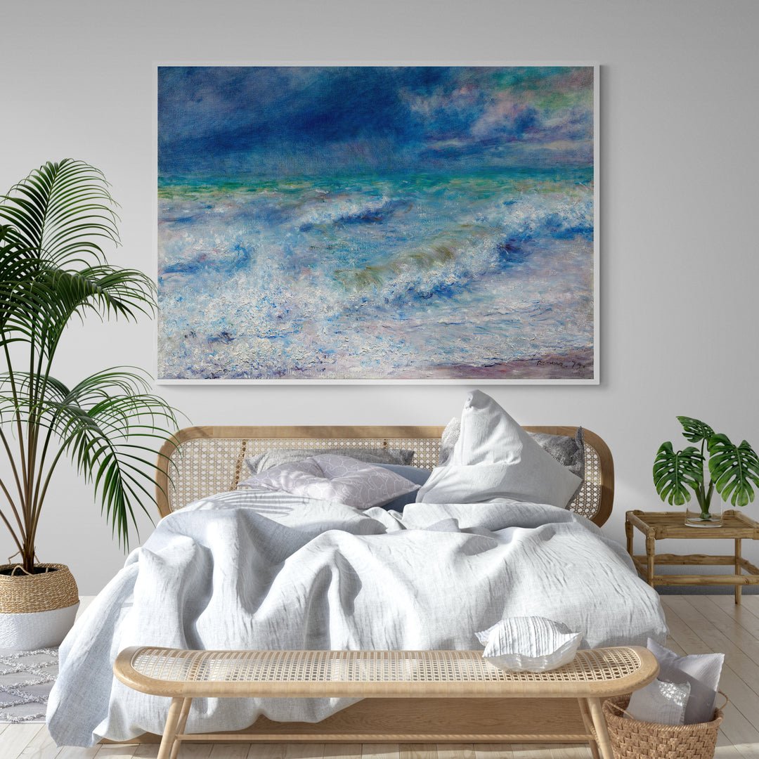 Quadro Renoir Seascape stampa su tela