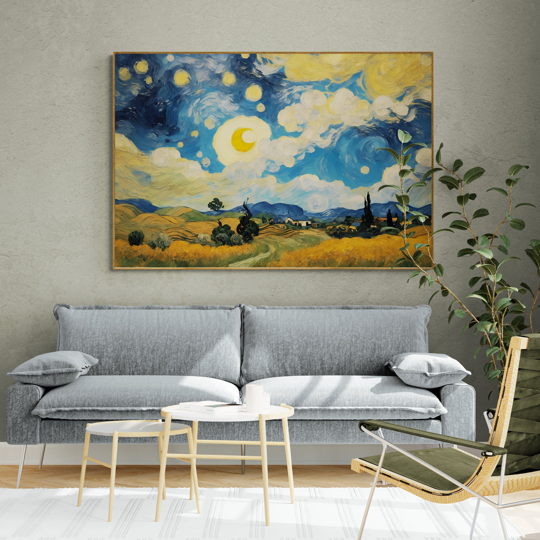 Campi di Colori Infiniti in stile Van Gogh