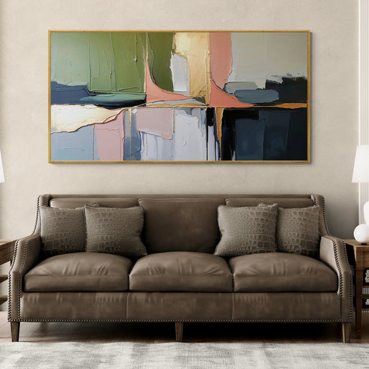 Arte astratta materica per arredamento contemporaneo