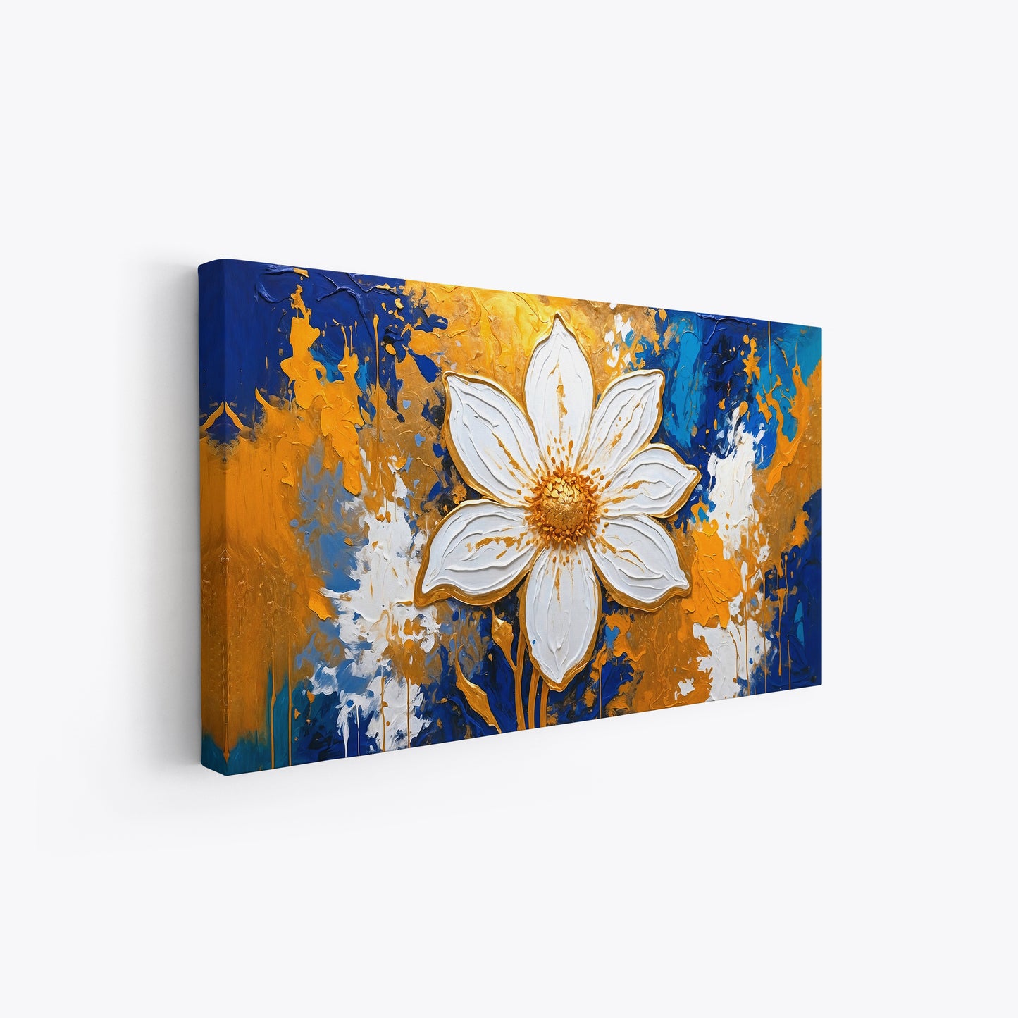 Grazia floreale in oro e blu