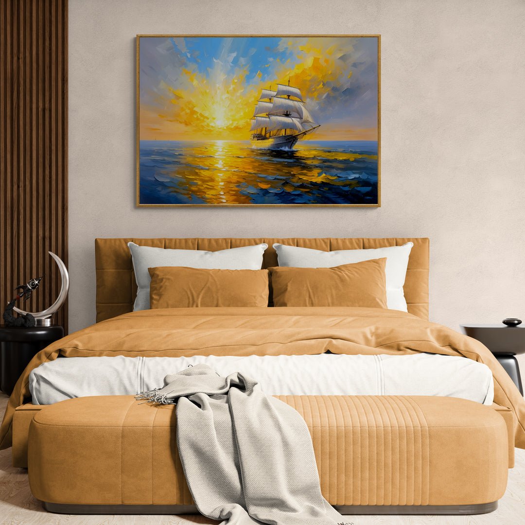 Segeln in der blauen Stille