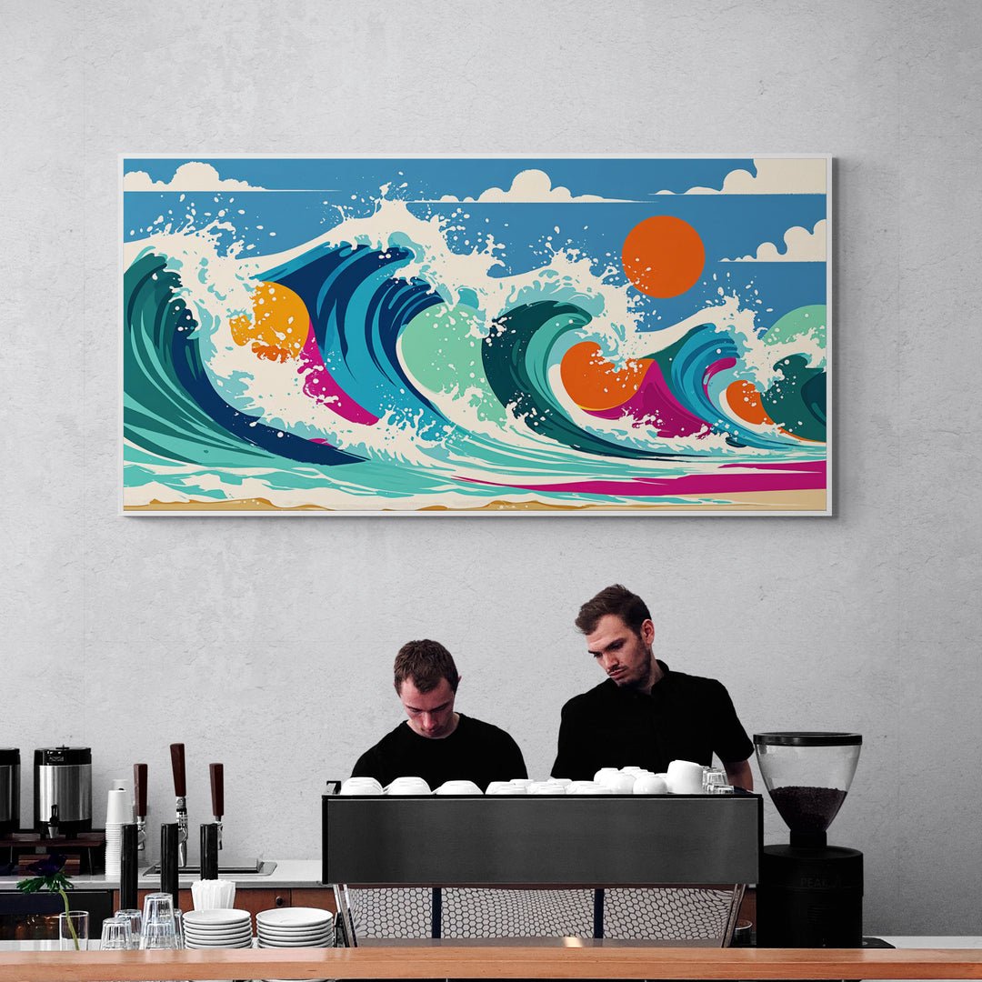 Tela con arte marina moderna per arredamento originale