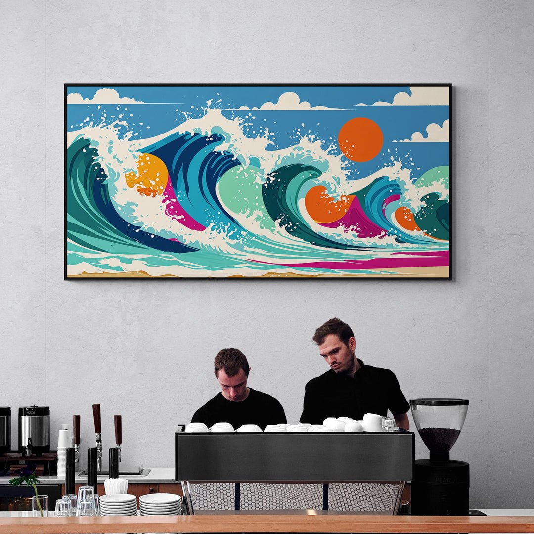 Sinfonia d’Onda appesa in ambientazione da salotto