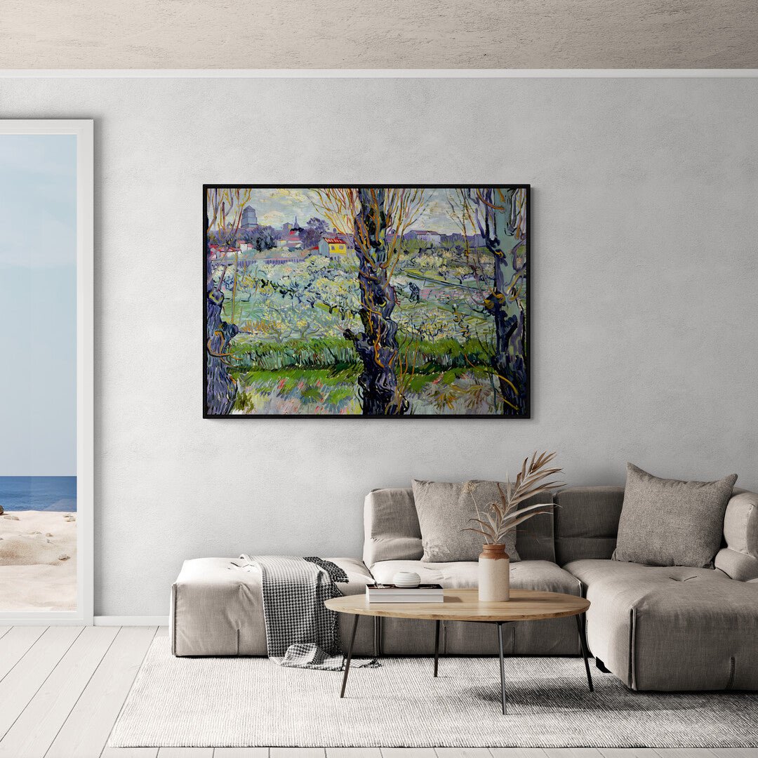 Frutteto in fiore con vista su Arles Vincent Van Gogh