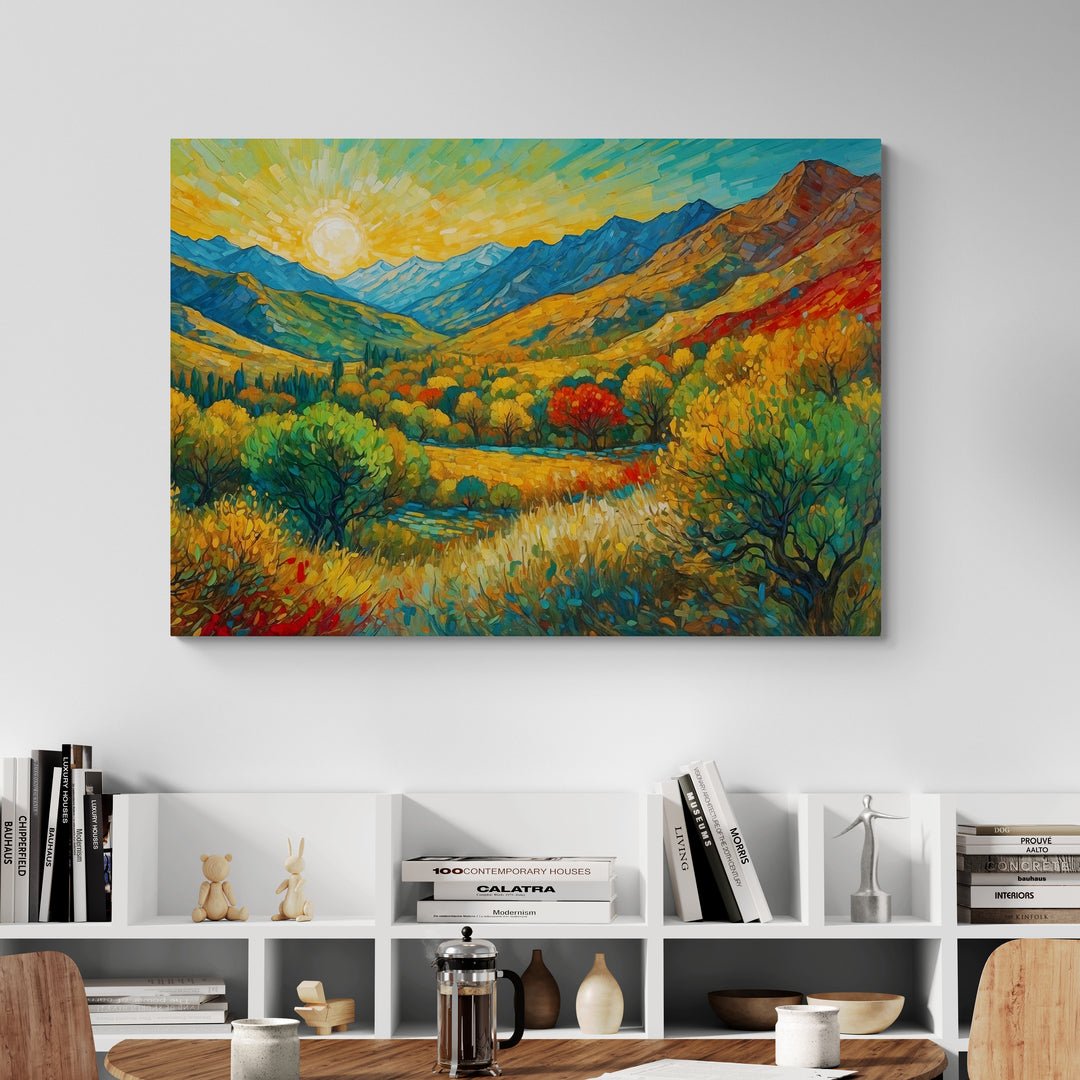 Unendliche Farbfelder im Van-Gogh-Stil