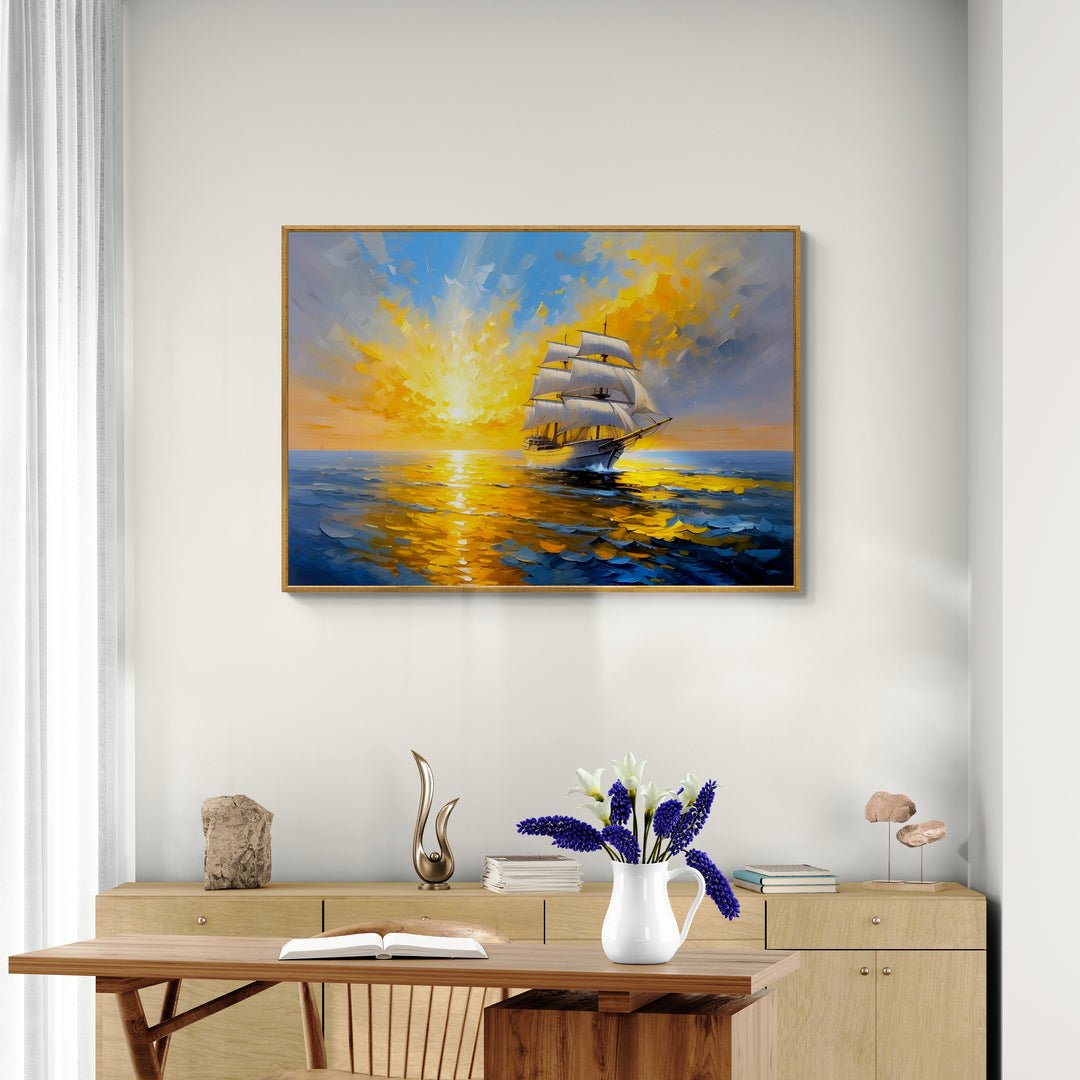 Segeln in der blauen Stille