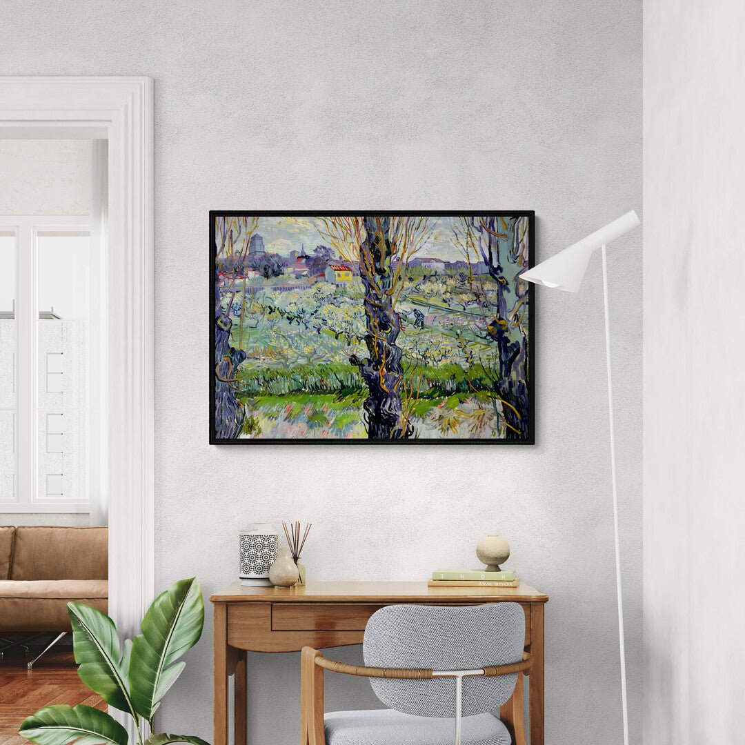 Frutteto in fiore con vista su Arles Vincent Van Gogh