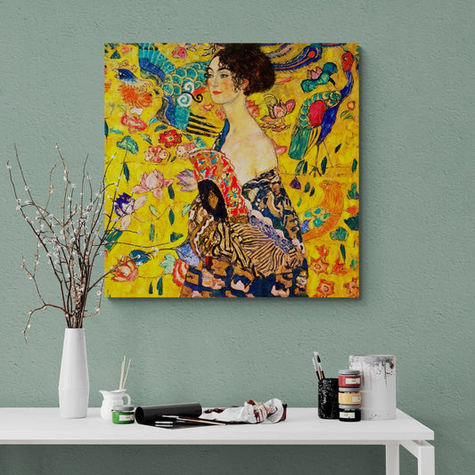 Dama con ventaglio Gustav Klimt