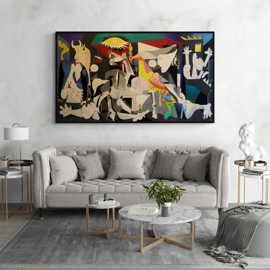 Riproduzione artistica di Guernica di Picasso su tela policotone ad alta qualità