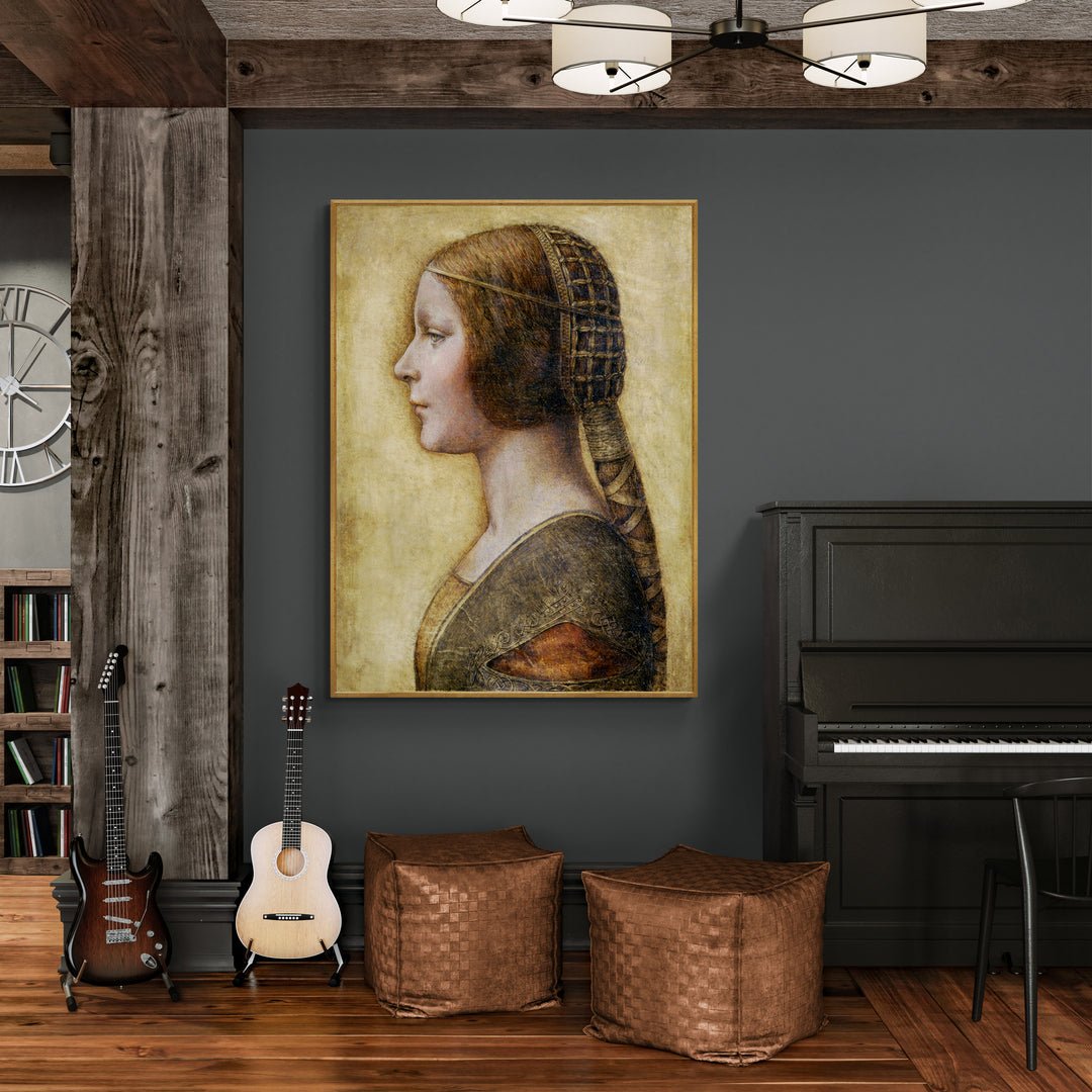 Profilo di una giovane fidanzata Leonardo da Vinci