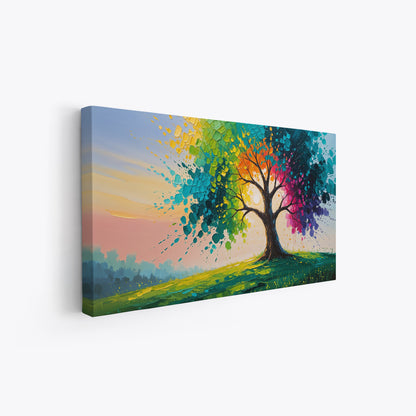 opera astratta albero energetico per interni moderni