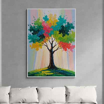 quadro decorativo astratto luminoso per living e ufficio