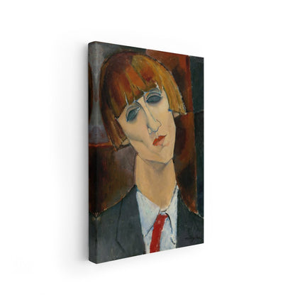 stampa murale modigliani ritratto donna stile ecole de paris policotone