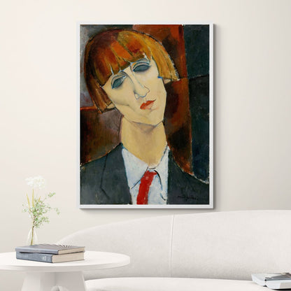 decorazione parete classico moderno modigliani madame kisling