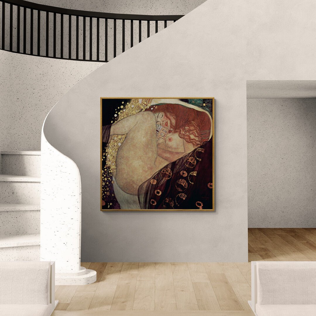 Arte simbolista e decorativa: stampa su tela di Gustav Klimt