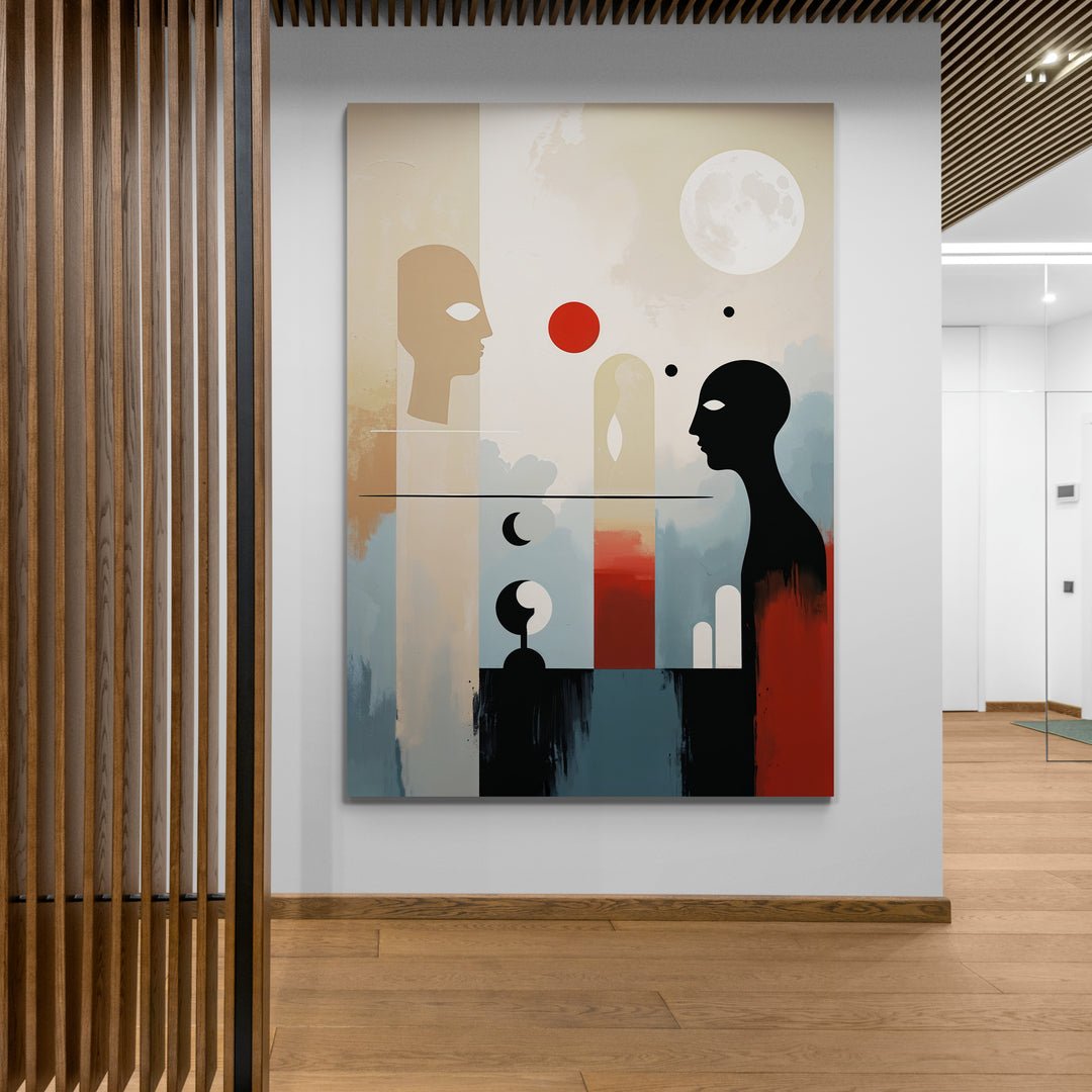 arte da parete surreal astratto per salotto moderno e studio