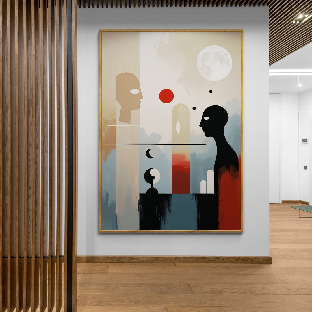 quadro moderno ispirazione matisse campiture piatte e forme essenziali