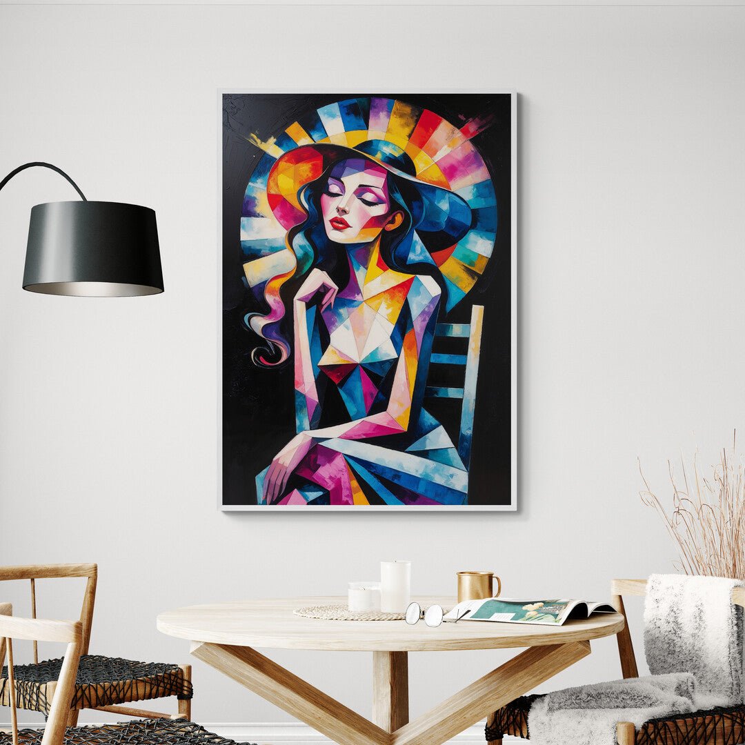quadro fashion art cubista design contemporaneo per salotto