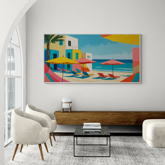 Stampa su tela moderna del quadro Estate a colori

