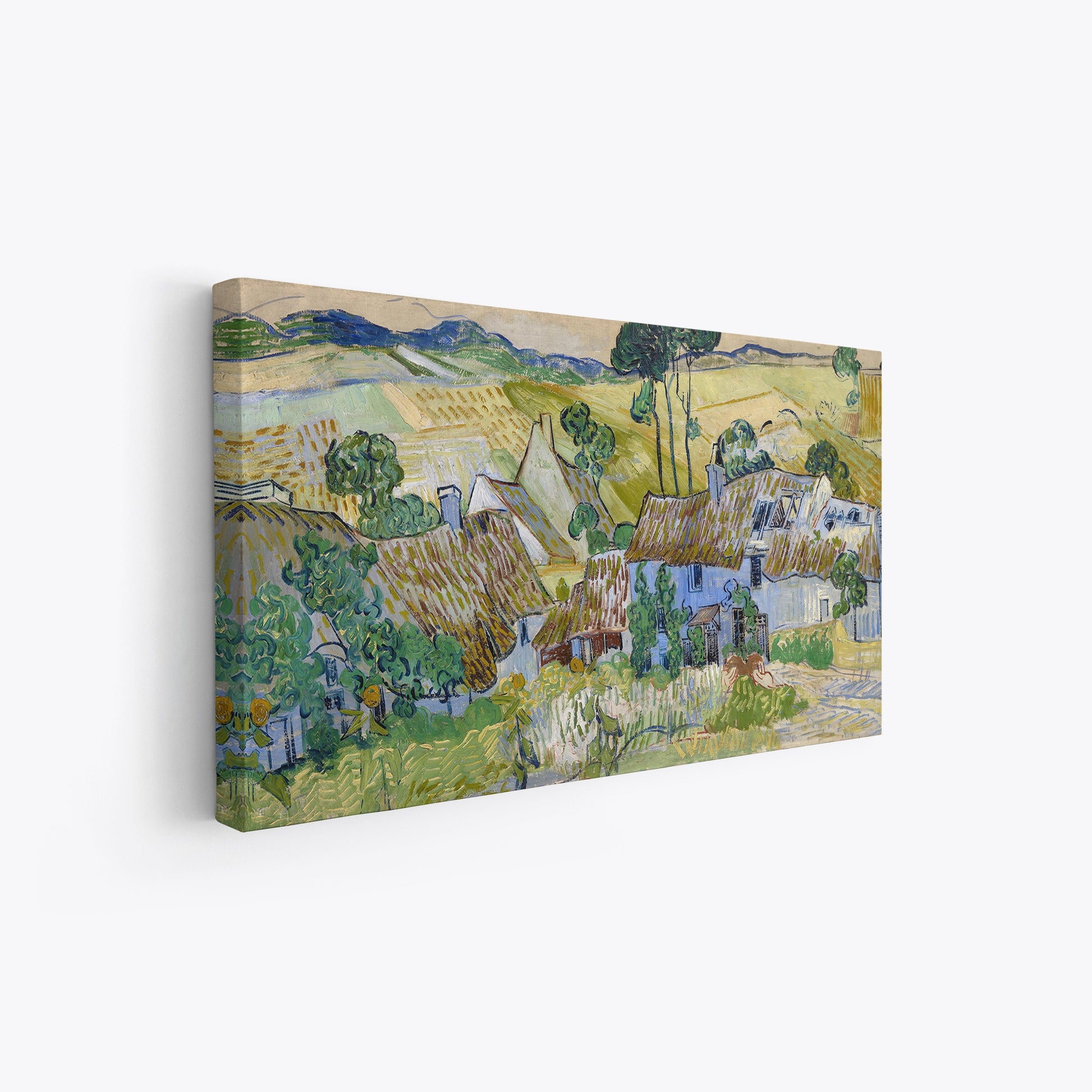 Decorazione da parete con stampa di Van Gogh: paesaggio rurale francese dinamico e luminoso