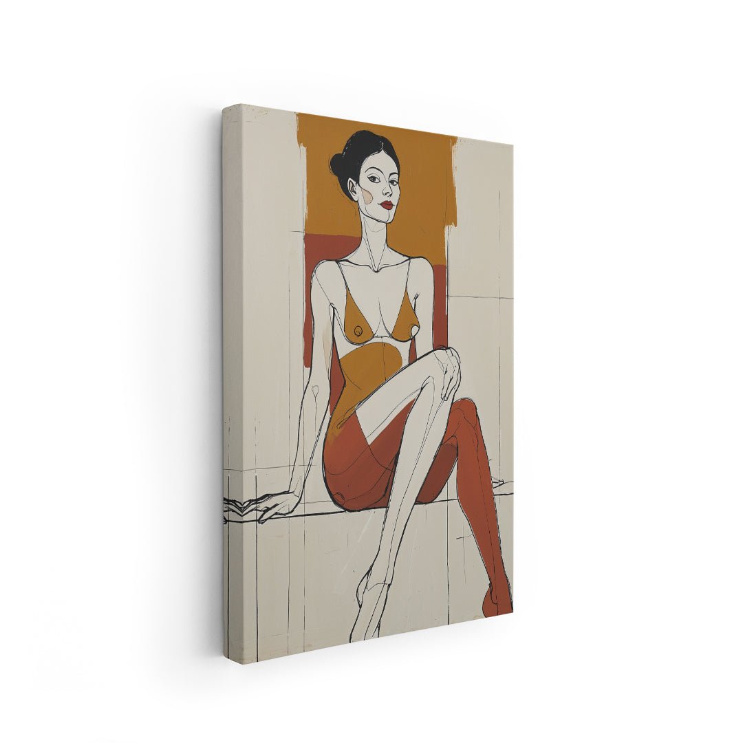 Opere pittoriche astratte in vendita online, stile elegante e grafico