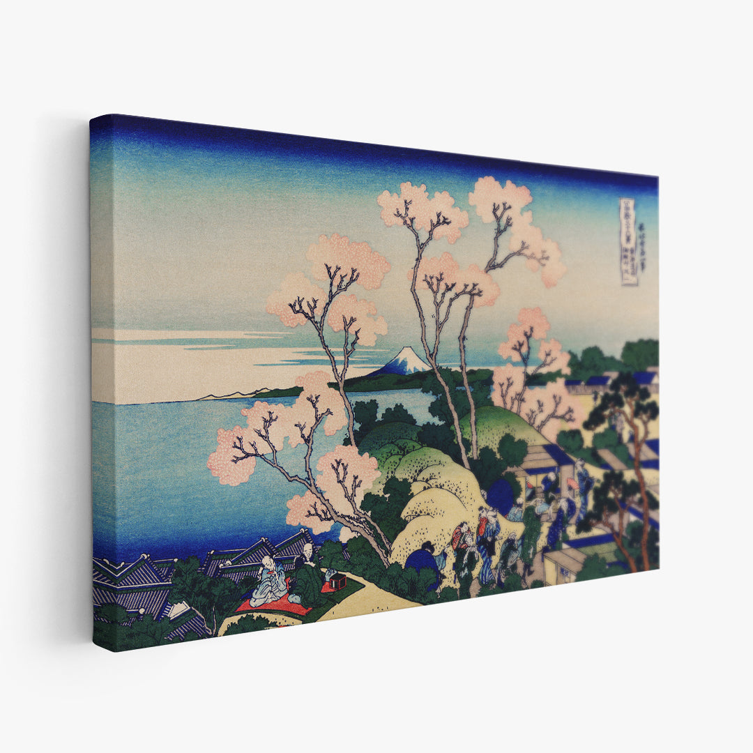 Riproduzione su tela di Goten-Yama Hill, opera di Katsushika Hokusai