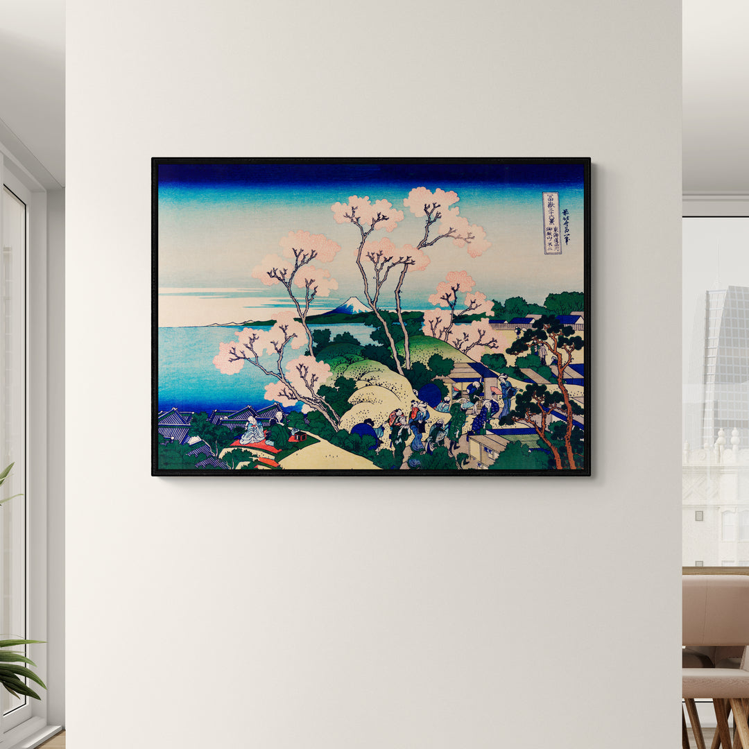 Scena primaverile giapponese con fiori di ciliegio e Monte Fuji