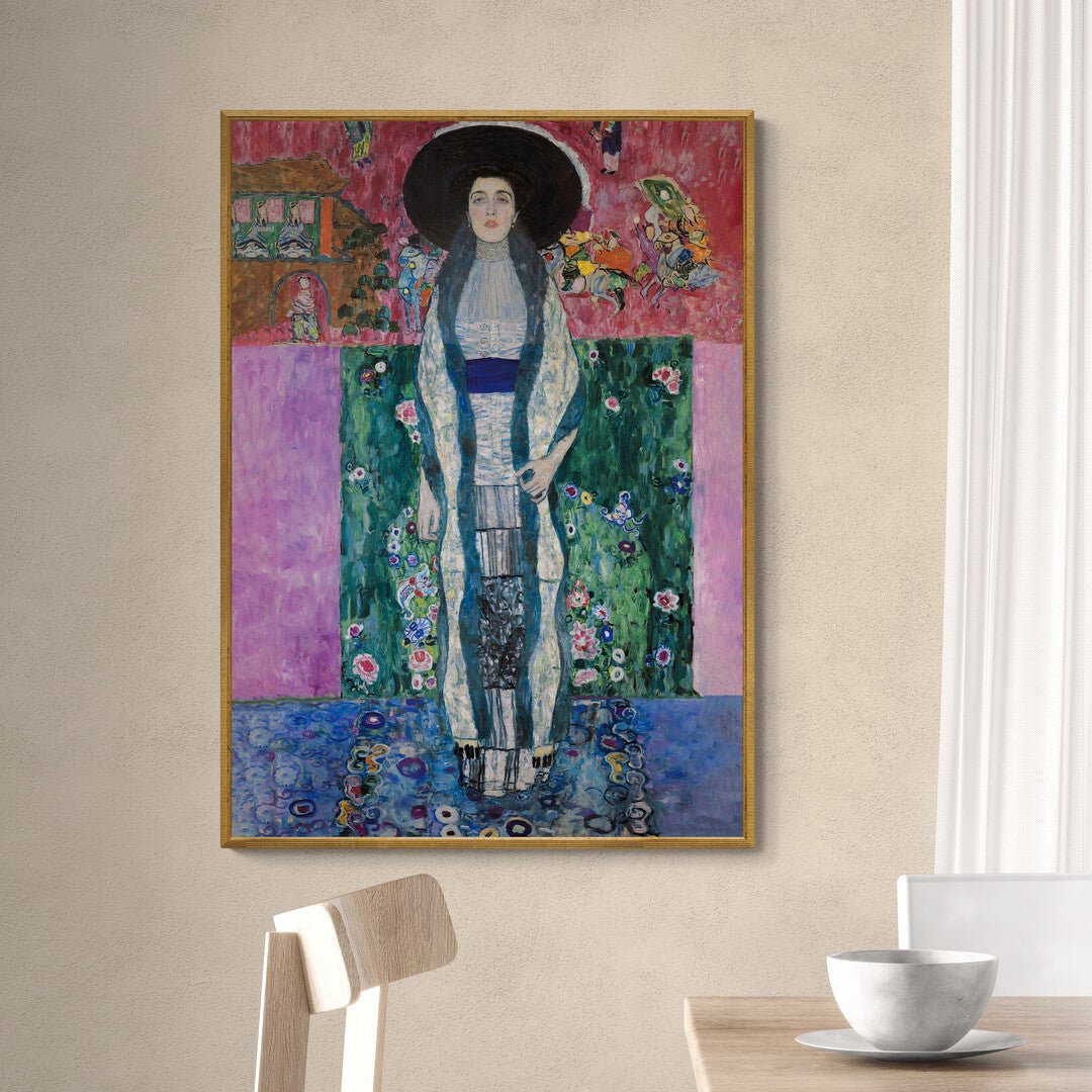 riproduzione klimt adele decorazione pareti stile elegante