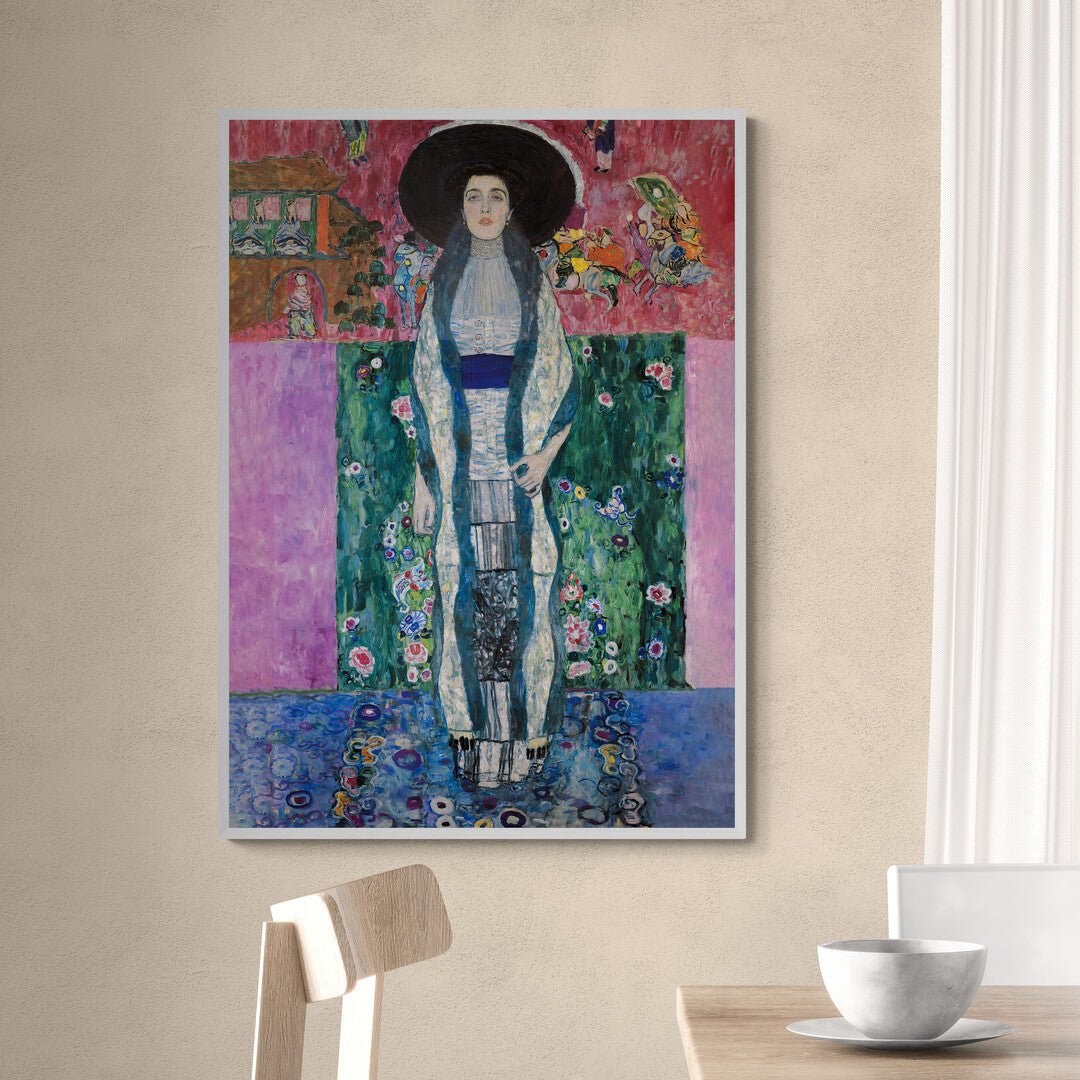arte da parete klimt ritratto femminile per salotto e hotel