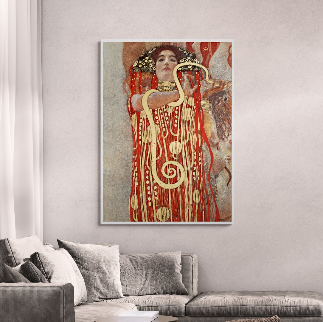 Stampa Gustav Klimt Hygieia per arredamento sofisticato