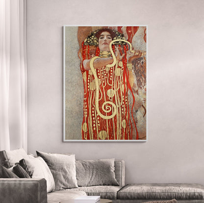 Stampa Gustav Klimt Hygieia per arredamento sofisticato