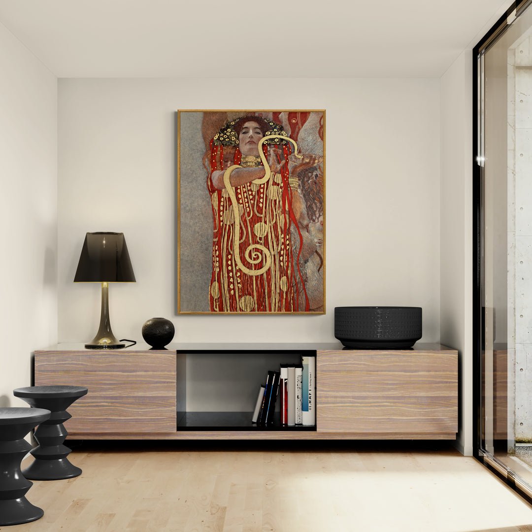 Quadro decorativo Klimt con soggetto femminile mitologico