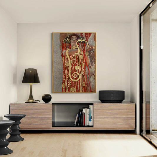 Quadro decorativo Klimt con soggetto femminile mitologico