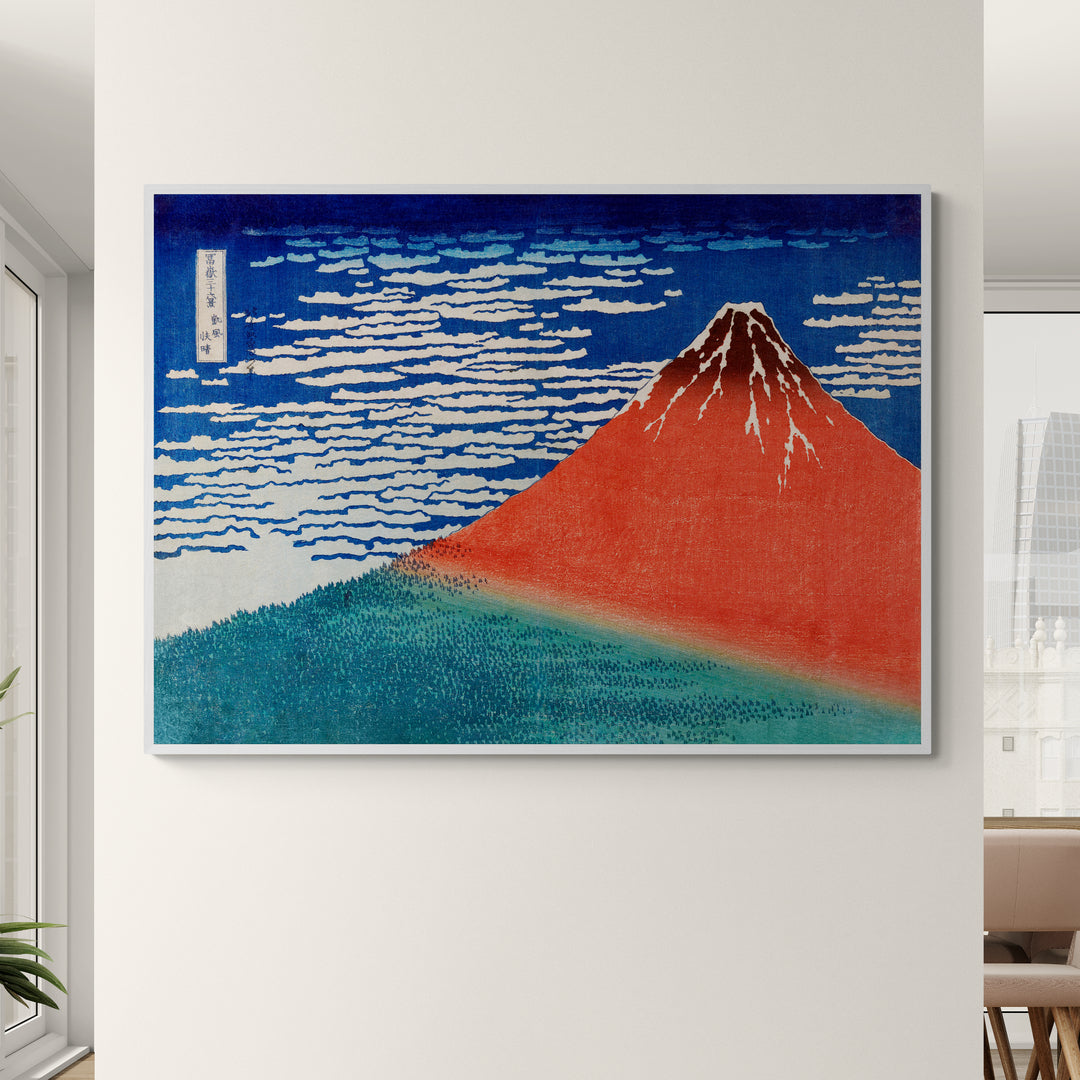 Stampa artistica giapponese con colori vivaci e dettagli precisi