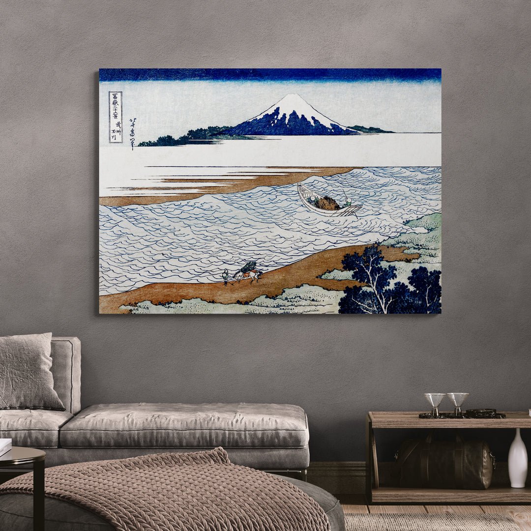 The Jewel River in Musashi Province di Katsushika Hokusai