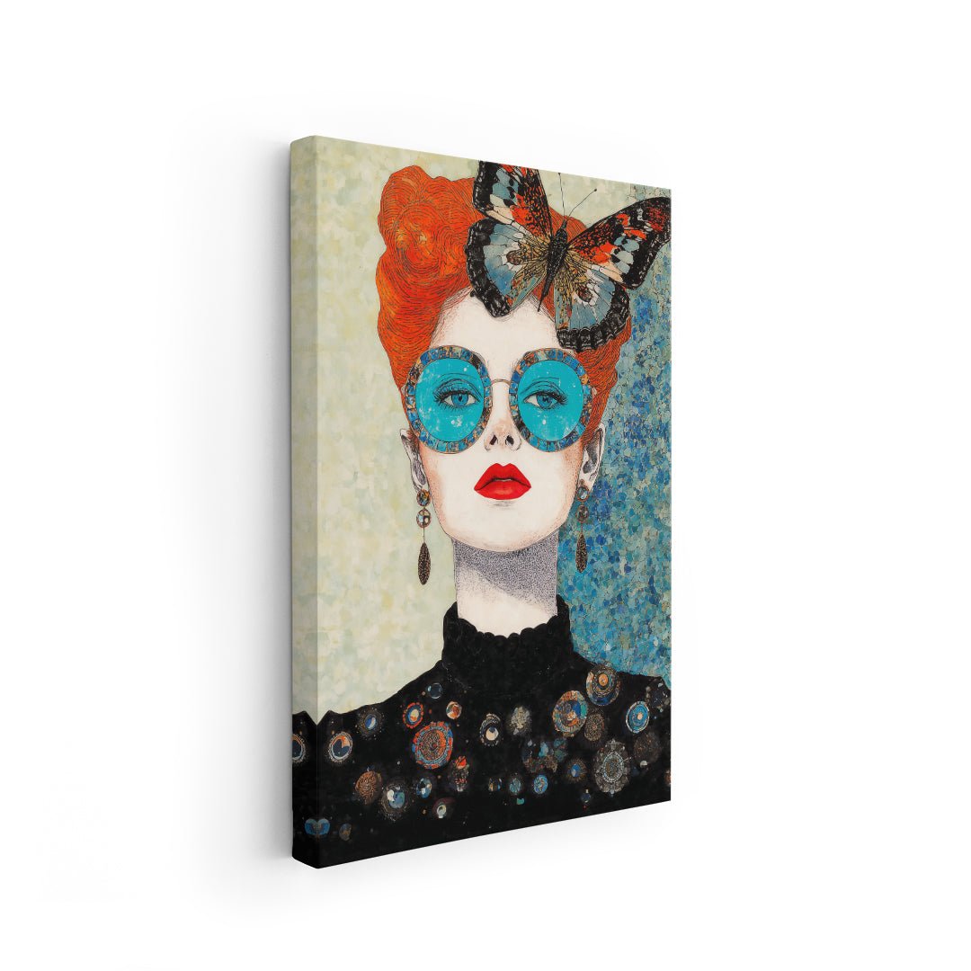 Ritratto fashion-pop femminile perfetto per arredamento creativo