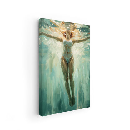 Quadro realistico-sognante con effetto pennellata