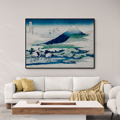 Stampa giapponese "Umezawa Manor in Sagami"