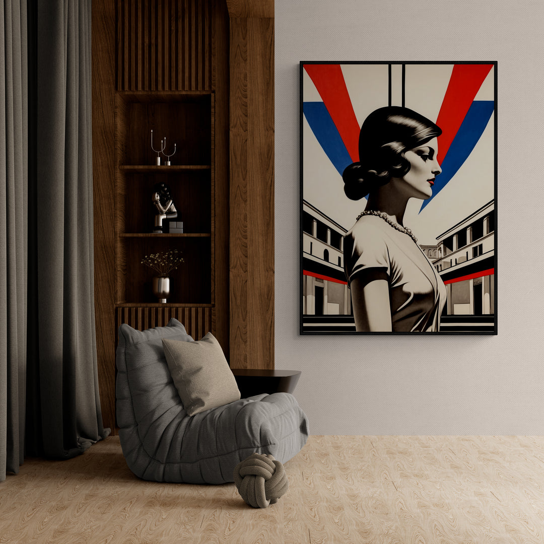 Portrait dans le style Bauhaus 