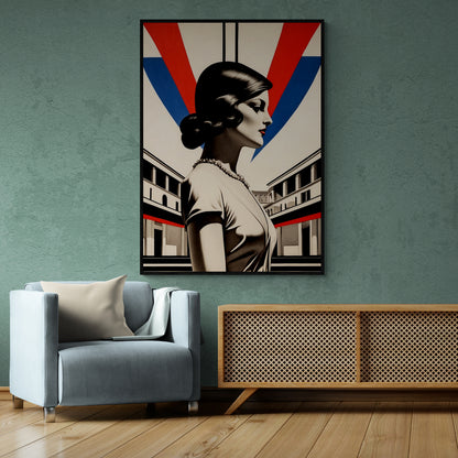 Portrait dans le style Bauhaus 