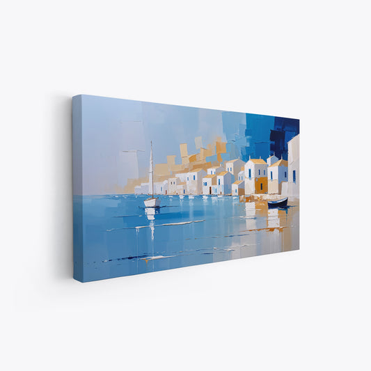 mattino a cala dorata stampa su policotone paesaggio marinaro mediterraneo