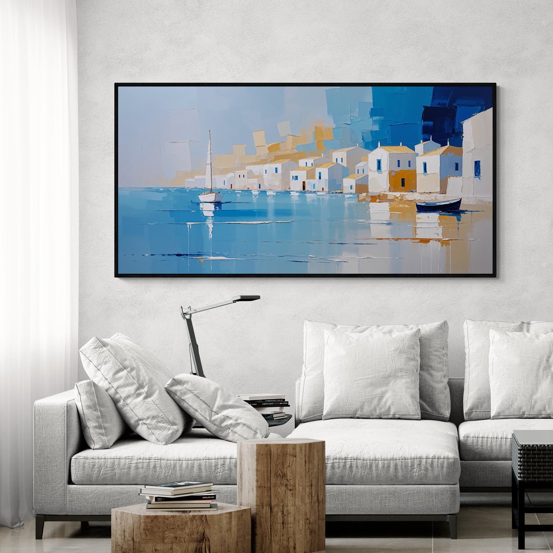 stampa murale paesaggio marino luminoso per salotto e casa al mare