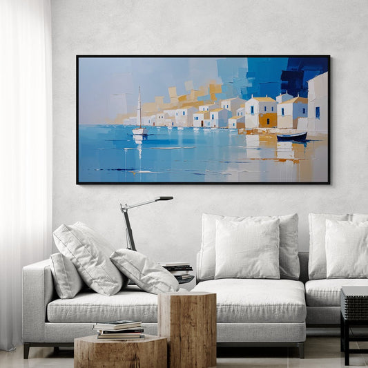 stampa murale paesaggio marino luminoso per salotto e casa al mare